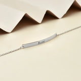 Personalized Name Bar Bracelet, Bridesmaid Jewelry