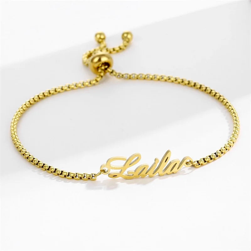 Personalized Name Bracelet for Women - Stainless Steel Jewelry