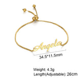 Personalized Stainless Steel Name Bracelet for Women - Mother's Gift