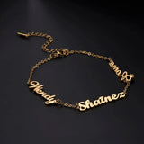 Women's Stainless Steel Name Bracelet Personalized Jewelry for Girls