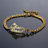 Personalized Butterfly Stone Zircon Charm Bangle for Women