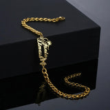 Personalized Butterfly Stone Zircon Charm Bangle for Women