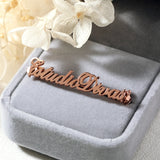 Personalized Name Brooch Stainless Steel Jewelry