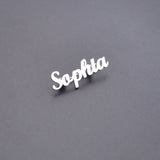 Personalized Stainless Steel Name Brooch Breastpin Clip Gift