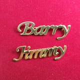 Custom Stainless Steel Name Brooch