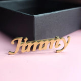 Custom Stainless Steel Name Brooch