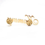 Personalized Nameplate Brooch Pins Badges Stainless Steel