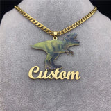 Kids Cartoon Character Necklace Stainless Steel Pendant