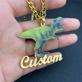 Kids Cartoon Character Necklace Stainless Steel Pendant