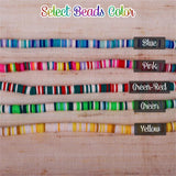 Personalized Clay Necklace Stainless Steel Boho Rainbow Christmas Gift