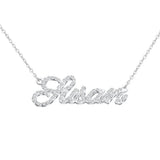 Couple Necklaces Stainless Steel Zircon Pendant Letters Necklace Women Chain