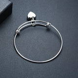 Love Heart Cremation Bracelet Stainless Steel Urn Bangle Ash Memorial Jewelry