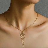 Personalized Name Cross Necklace Stainless Steel Flower Pendant