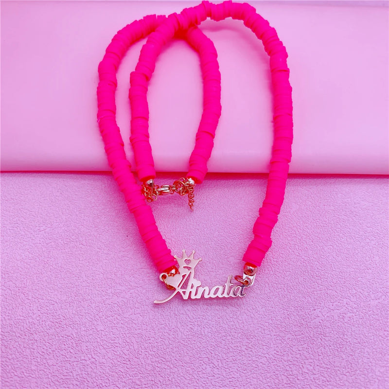 Colorful Crown Choker Necklace for Women Girls