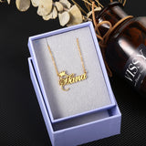 Personalized Princess Crown Necklace for Girls - Lots of Font Styles