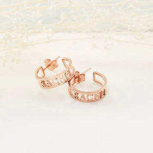 Personalized Name Cuff Earrings-Dainty Ear Crawler-Ear Wrap