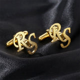 Personalized Frosted Logo Cuff Links Stainless Steel