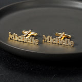 Personalized Name Cufflink Stainless Steel Jewelry