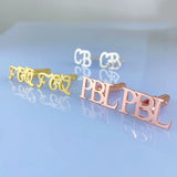 Personalized Carved Cufflinks, Monogram Cufflinks