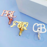 Personalized Carved Cufflinks, Monogram Cufflinks