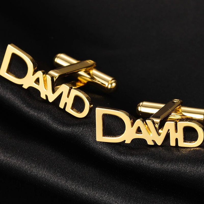 Personalized Letter Cufflinks for Men/Father's Gift Custom Logo Cufflink