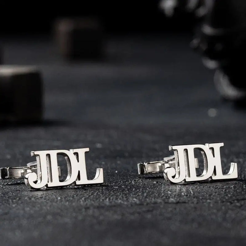 Personalized Name Cufflinks - Groomsmen Gift - Wedding Accessories