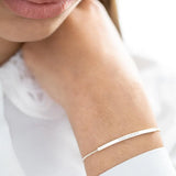 Personalised Curved Skinny Bar Bracelet