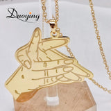 Personalized Family Photo Necklace Stainless Steel