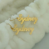 Name Dangle Earrings Stainless Steel Jewelry Filled Pendientes Drop Earrings