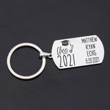 2021 Graduation Steel Keychain - Custom Engraving - Class of '21 Gift