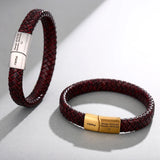 Men Bracelet Men Leather Bracelet Jewelry Gift Personalized 