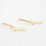 Name Drop Earrings Personalized Dangle Earrings for Women Jewelry