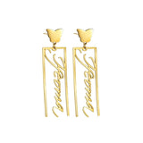 Stainless Steel Butterfly Earrings Custom Personalized Jewelry