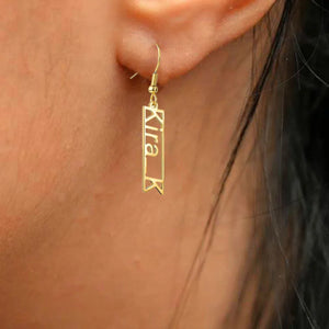 Personalized Zodiac Name Letter Earing Stud Metal Trinket Piercing