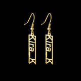 Personalized Zodiac Name Letter Earing Stud Metal Trinket Piercing