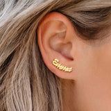Name Earring, Stainless Steel Earrings, Gift For Women