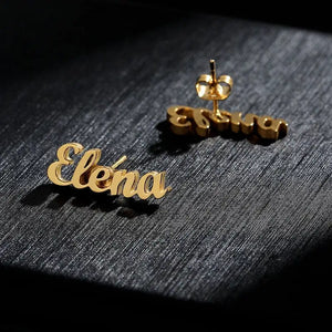 Name Earring, Stainless Steel Earrings, Gift For Women