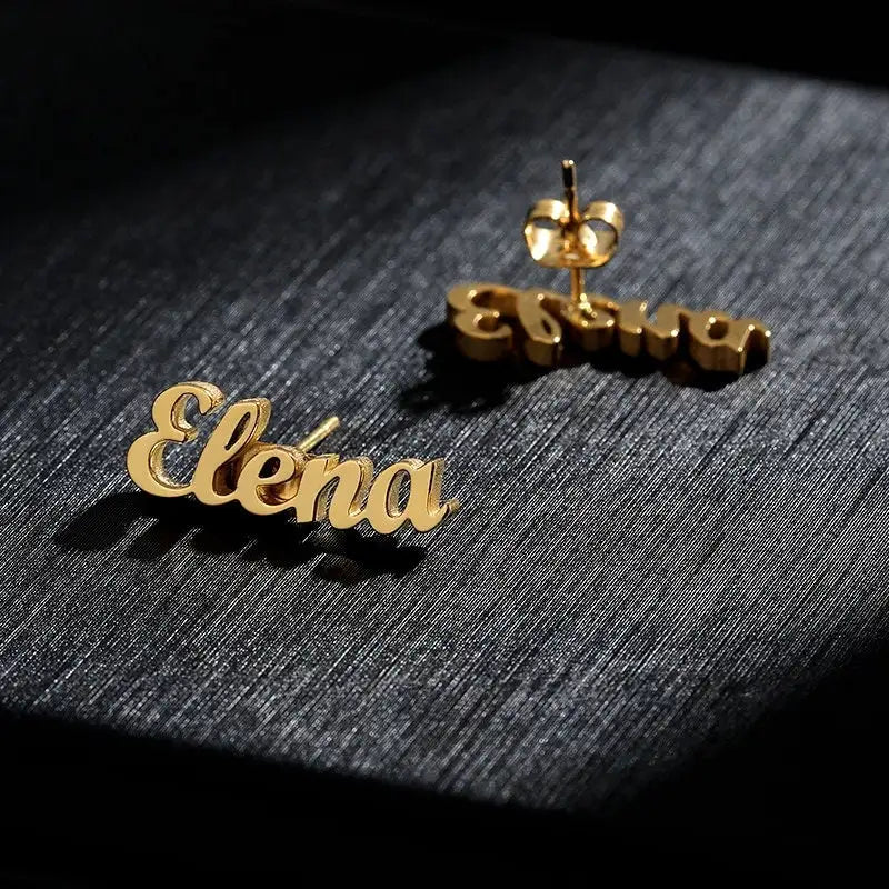 Name Earring, Stainless Steel Earrings, Gift For Women