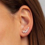 Name Earring Stud Couple Personalized Stainless Steel Earring