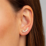 Name Earring Stud Couple Personalized Stainless Steel Earring
