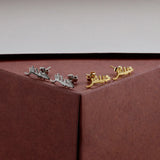 Personalized Arabic Name Stud Earrings Stainless Steel