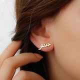 Personalized Arabic Name Stud Earrings Stainless Steel