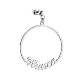 Name Letters Hoop Earrings Personalized DIY Jewelry