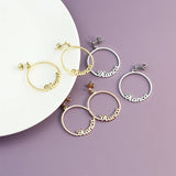 Name Letters Hoop Earrings Personalized DIY Jewelry