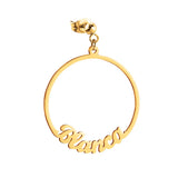 Name Letters Hoop Earrings Personalized DIY Jewelry