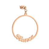 Name Letters Hoop Earrings Personalized DIY Jewelry