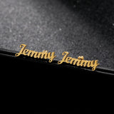 Custom Name Earrings Stainless Steel Studs
