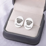 Custom Pet Photo Earrings Stainless Steel Name Jewelry for Women