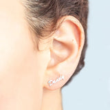 Personalized Name Earrings Stainless Steel Customized Jewelry Gift
