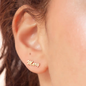 Personalized Name Earrings Stainless Steel Customized Jewelry Gift